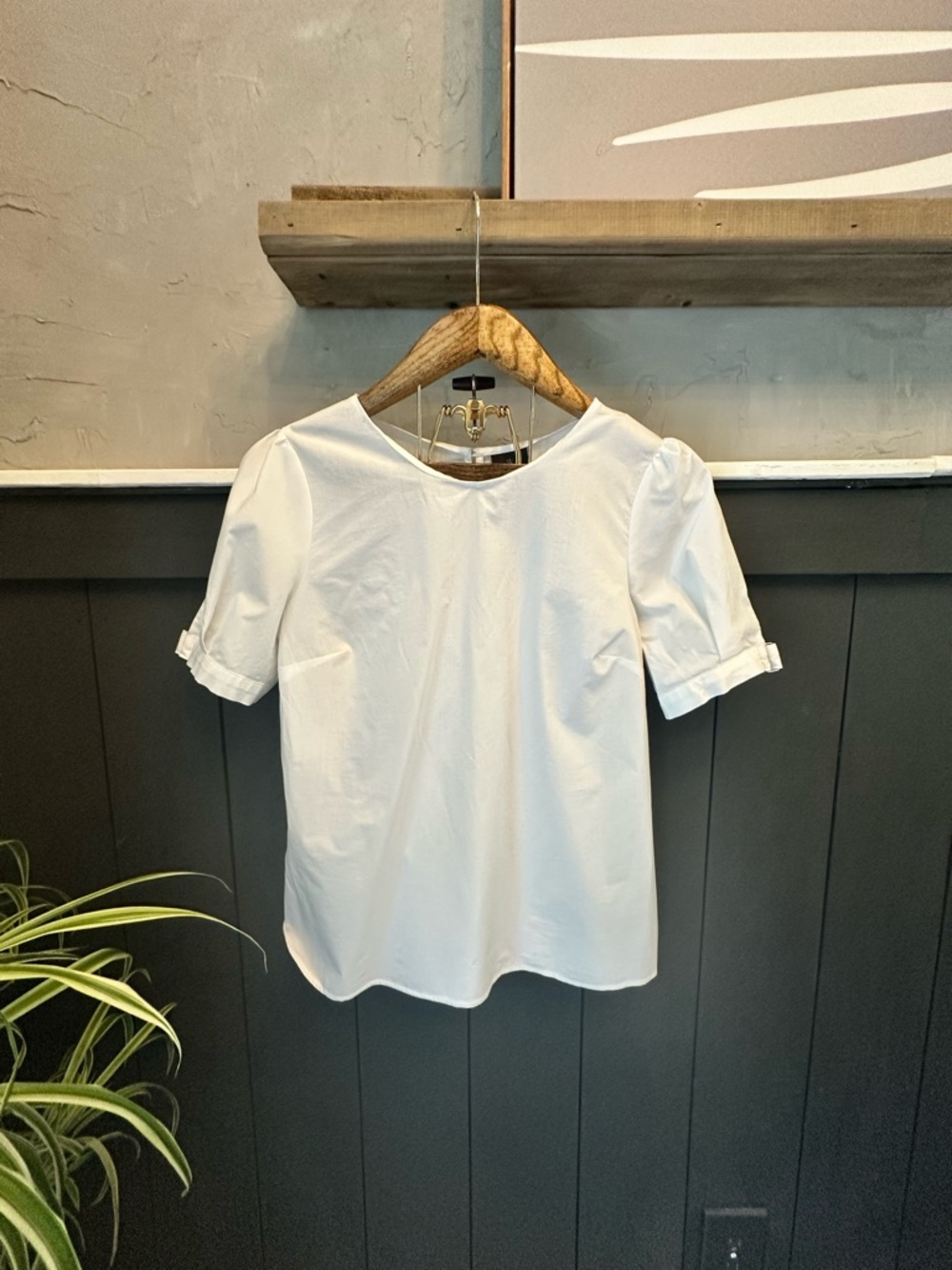Worthington White Cotton‎ Blend Lightweight Dress Shirt Size PM